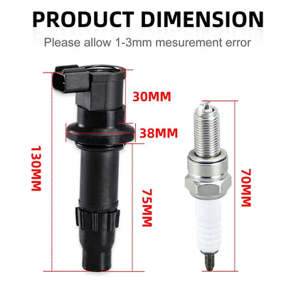 Ignition Coil & Spark Plug for Yamaha YZ450F (2003–2013)