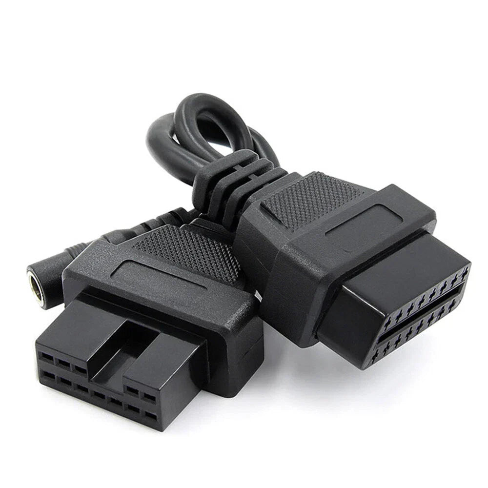 12 Pin OBD1 to 16 Pin OBD2 Diagnostic Adapter Cable for Mitsubishi Hyundai