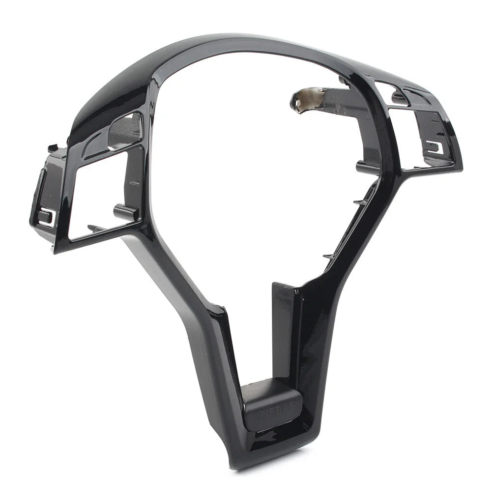 Black Steering Wheel Trim Cover for Mercedes Benz CLA/SLK/E/C/GLA-Class (2013-2023)