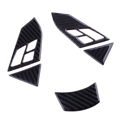Carbon Fiber Steering Wheel Button Cover for BMW 5 Series E60 E61 (2005-2010)