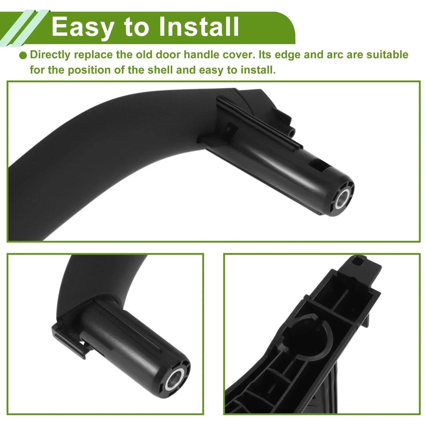 Door Panel Handle Pull Trim Cover for BMW X5 F15 (2014-2018) Black