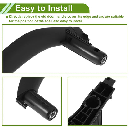 Door Panel Handle Pull Trim Cover for BMW X5 F15 (2014-2018) Black