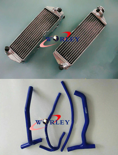 Aluminum Radiator + Red Hose for HUSQVARNA TE610 TE570 TE410 (1993-2003)