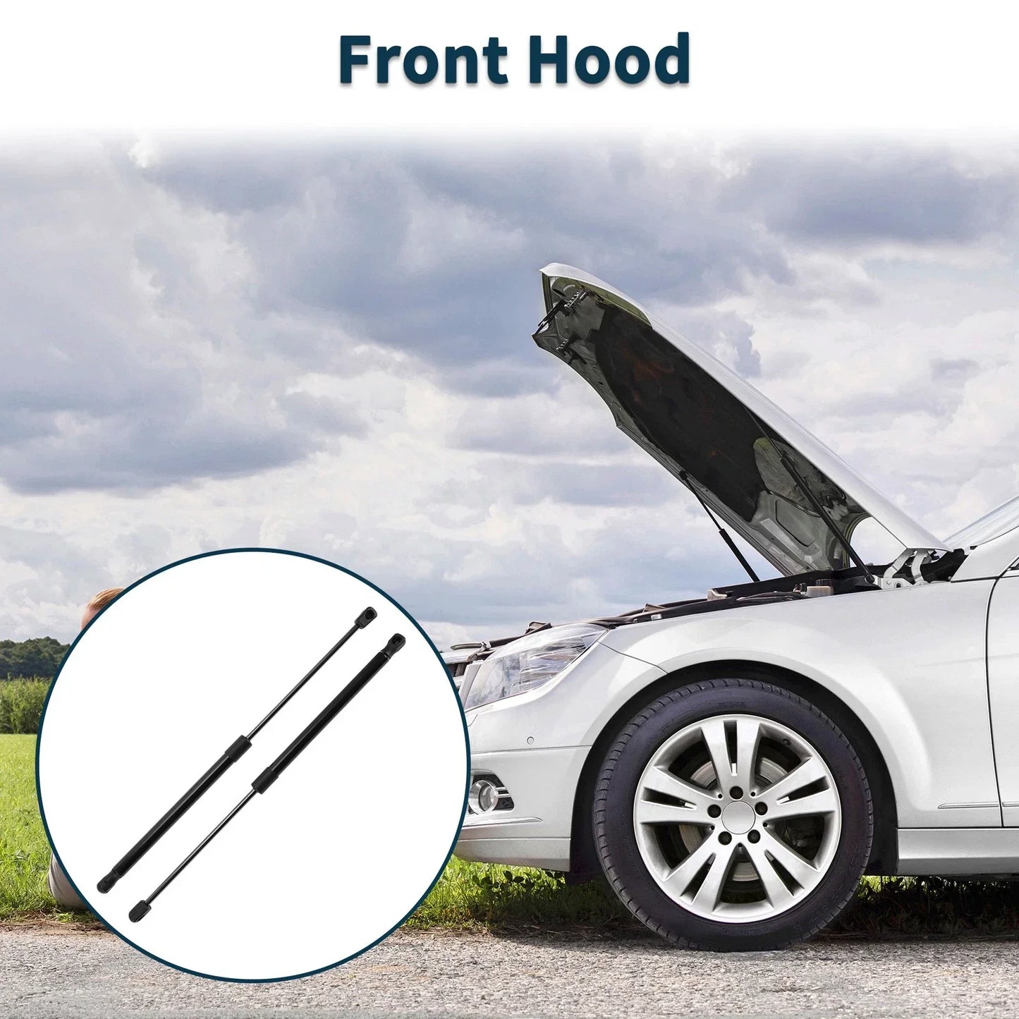 Hood Lift Supports for Dodge Ram 2002-2010 (2 x Struts)