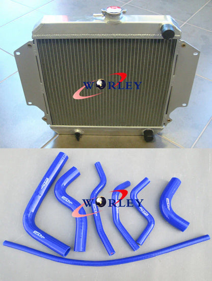Aluminum Radiator + Black Hose for Suzuki Sierra SJ410 SJ413 (1981-1998)
