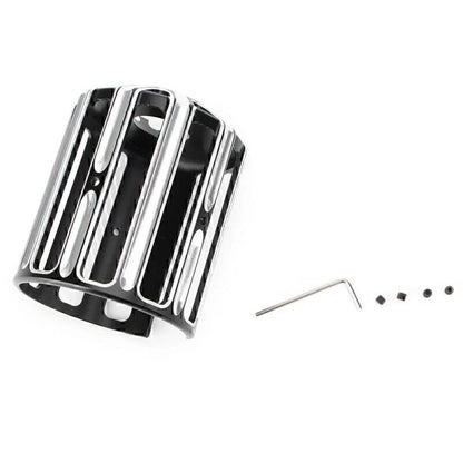 Black Aluminum Oil Filter Cover Cap Trim for Harley Twin Cam Dyna (2000-2017)