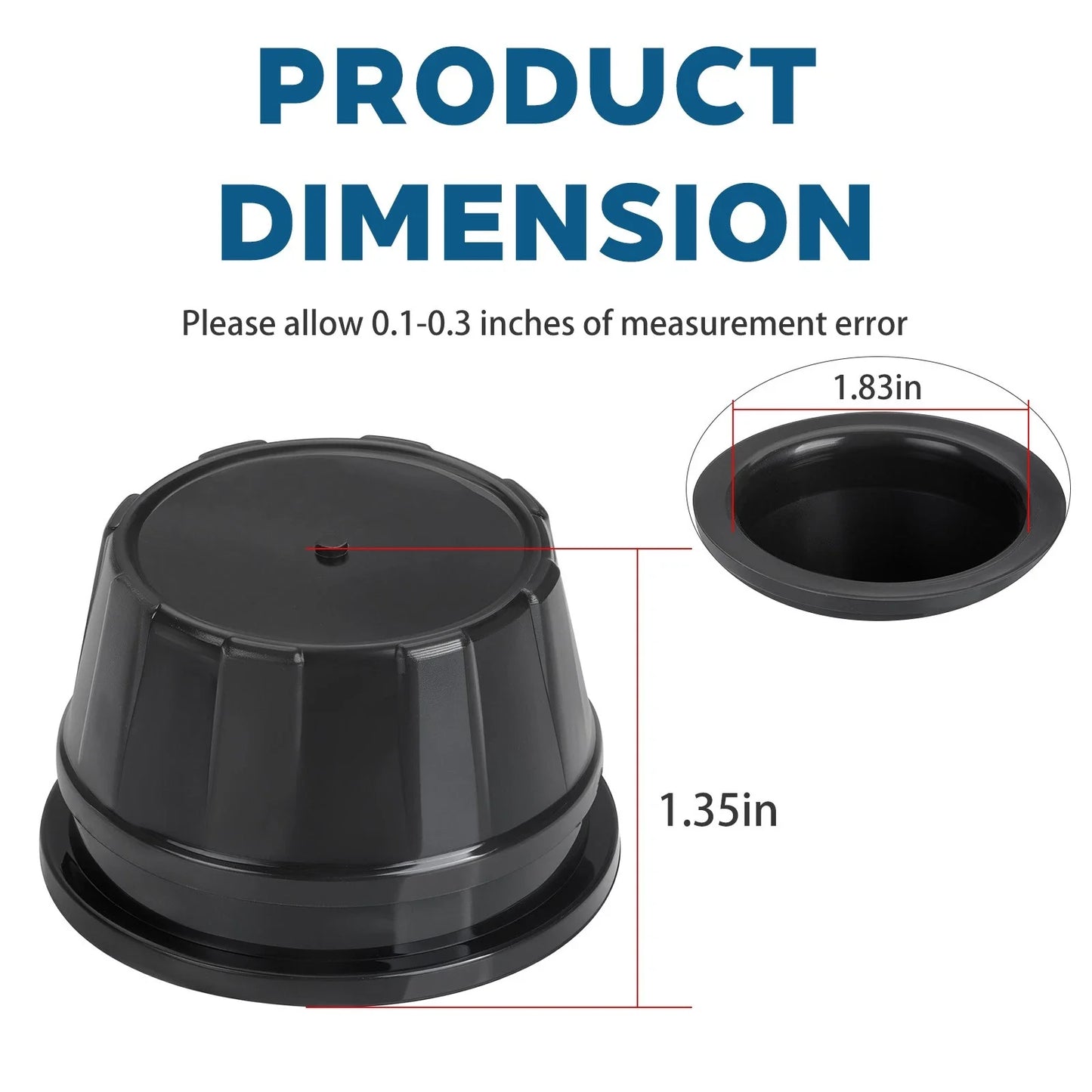 Dust Caps 4 x Front Rear Center Hub Wheel for Honda Rincon TRX650FA (2003-2005)