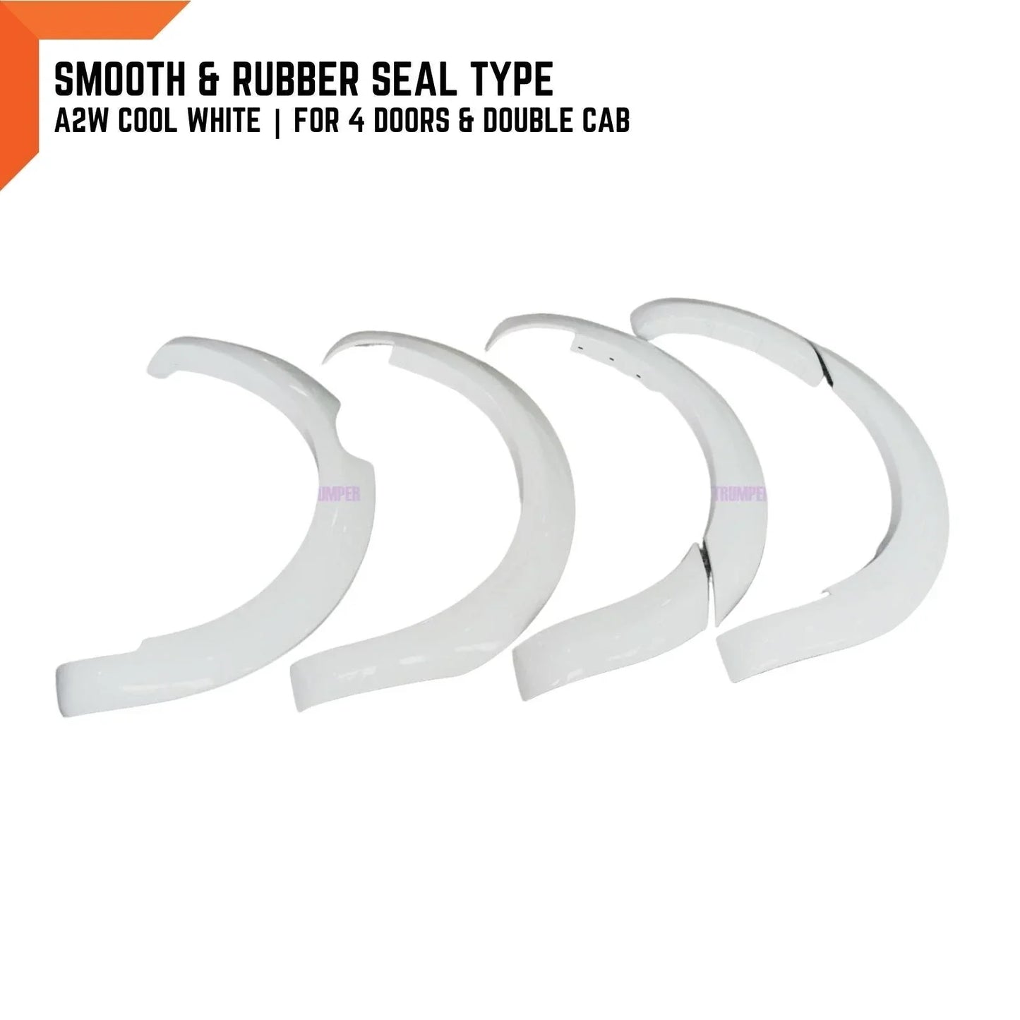 A2W 4 x Cool White Fender Flares for Ford Ranger PX1 T6 (2012-2014)