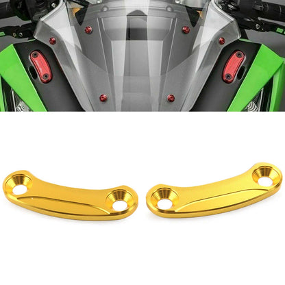 Rearview Mirror Block Off Base Plates Covers for Kawasaki ZX-10R (2004-2023)
