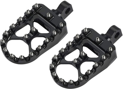Wide Foot Pegs MX Style for Harley Dyna Sportster Iron 883 Fatboy Bobber (2004-2023)