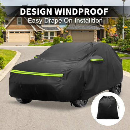 Waterproof 226D-PU Car Cover for Mercedes-Benz GLA 2013-2023 with Zipper
