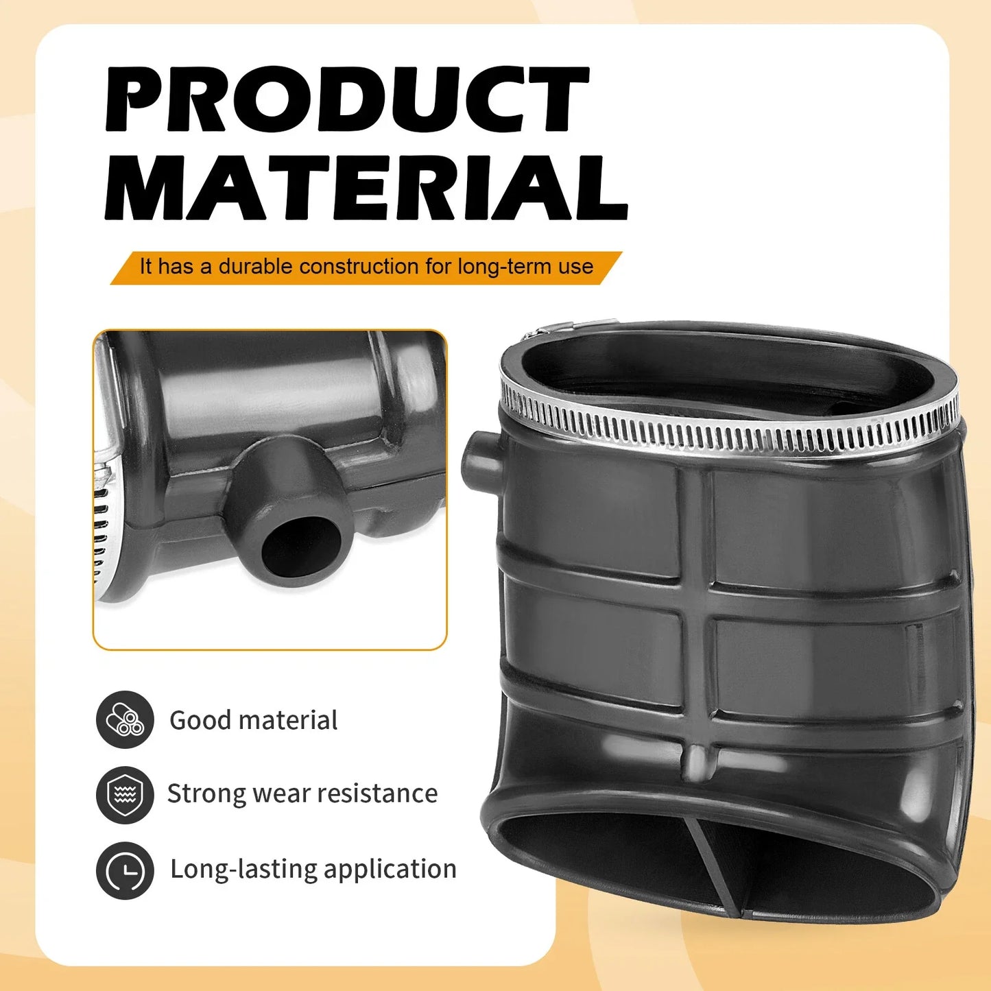 Air Box Cap DUCT & Elbow PIPE for Yamaha Raptor 660R YFM660R (2001–2005)
