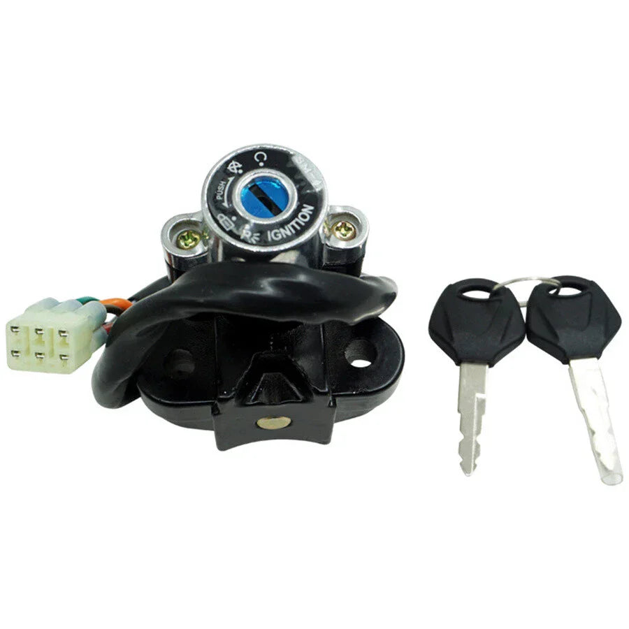 Universal Motorcycle Ignition Lock Switch w/2 Keys for Kawasaki Yamaha