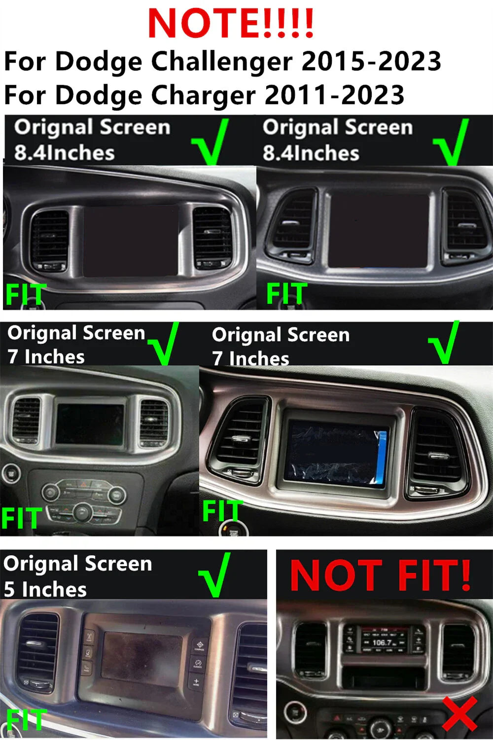 8.4'' Carplay GPS for Dodge Ram Durango Jeep Grand Cherokee (2013-2023)