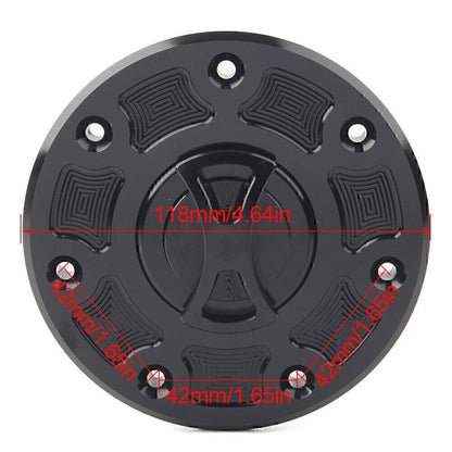 Fuel Gas Tank Cap Cover for Kawasaki Ninja 500, ZX-6, ZX-7, ZX-9, ZRX-1100 (1994-2003)