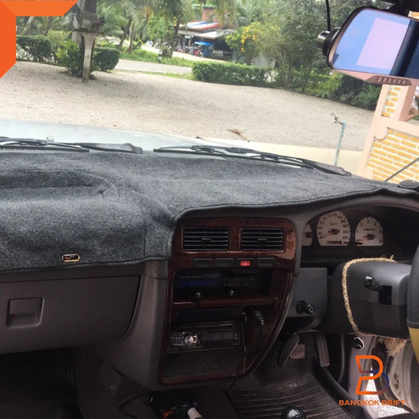 Grey Dash Mat Dashboard Cover for Nissan Navara D21 (1993-1998)