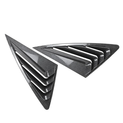 Rear Window Louvers Cover for Audi Q3 F3 Sportback (2019-2024) Carbon Look
