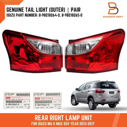 Tail Light Rear Lamp for Isuzu MU-X SUV (2013-2017)