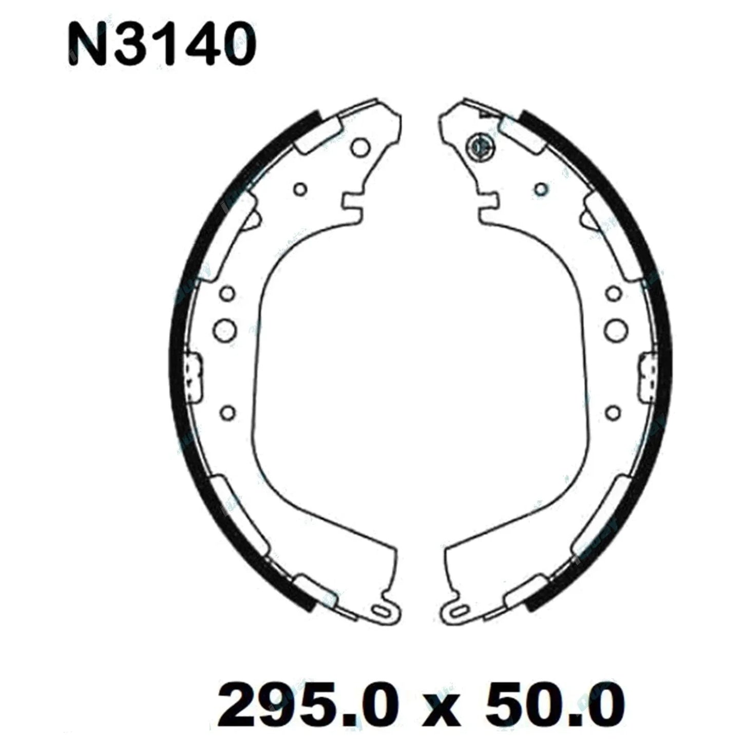 Rear Brake Shoes Set for Nissan Pathfinder R50 1995-2005 4X4 V6 VG33E 3.3L Drum