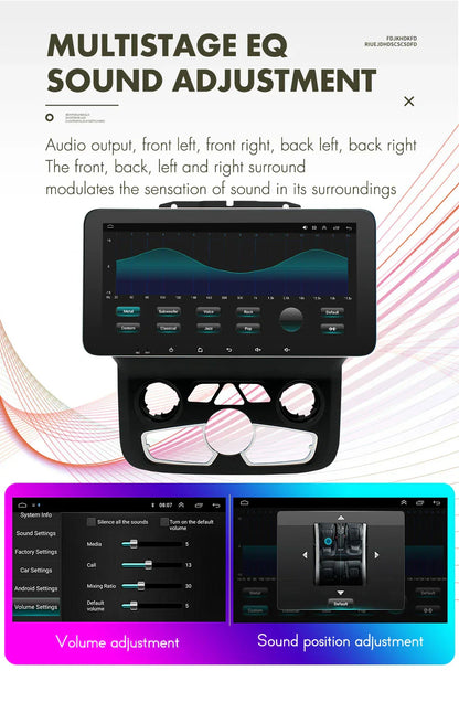 10.33" Android Stereo Radio GPS for RAM 1500 2500 3500 4500 5500 (2013-2023)