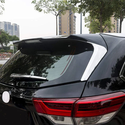 Chrome Rear Window Spoiler Wing Cover for Toyota Highlander (2014-2019)