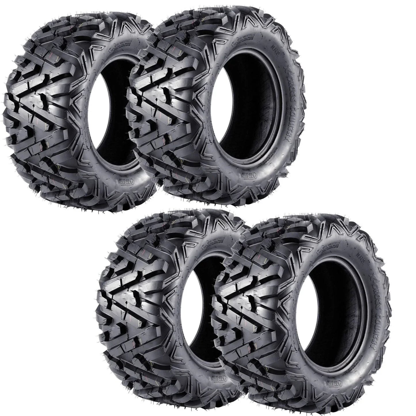 4 x 25x10-12 25x8-12 Tyres for ATV Quad Dirt Bike Buggy Go Kart Mower