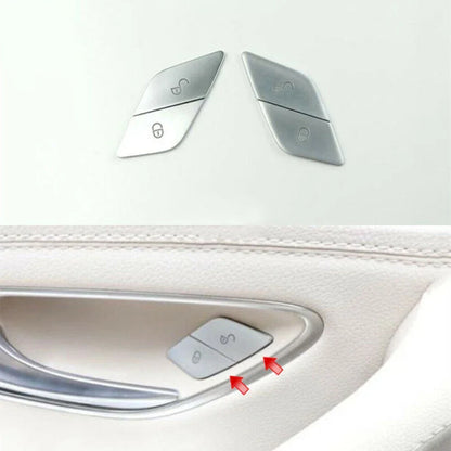 4 x Door Lock Unlock Buttons Cover for Benz C E Class W205 W213 X253