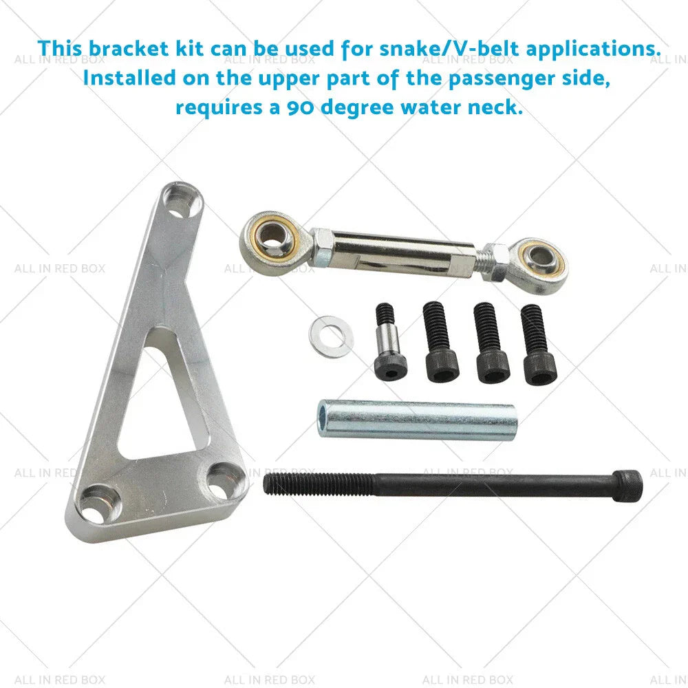 SBC Long Water Pump Alternator Bracket for Chevy 350