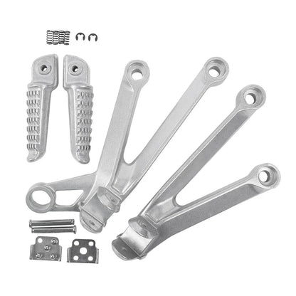 Passenger Rear Footpegs Footrest Brackets for Kawasaki Ninja ZX10R (2004-2005)