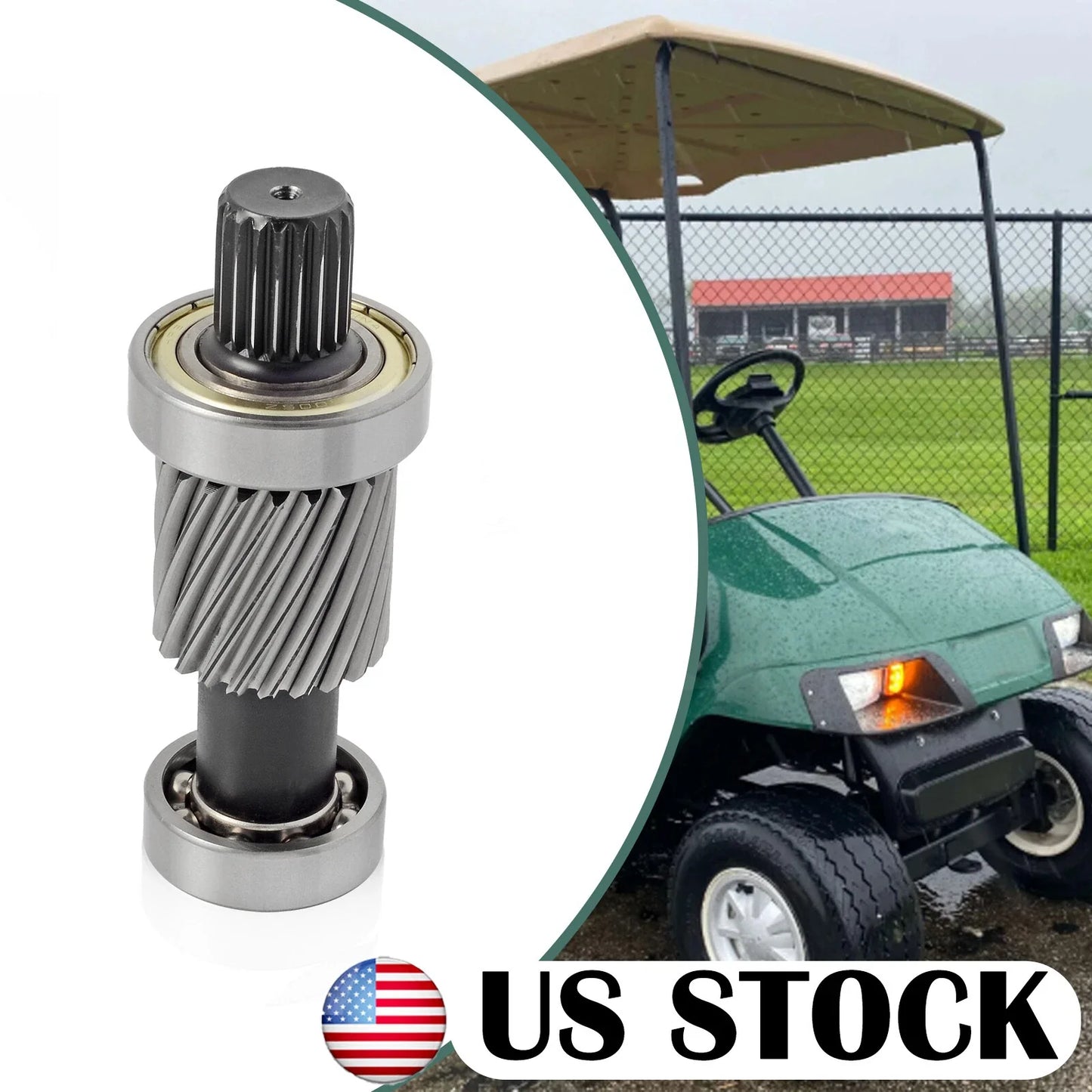 Input Shaft With Bearing Kit 21T/19T for EZGO Electric Golf Cart (1994–2026)