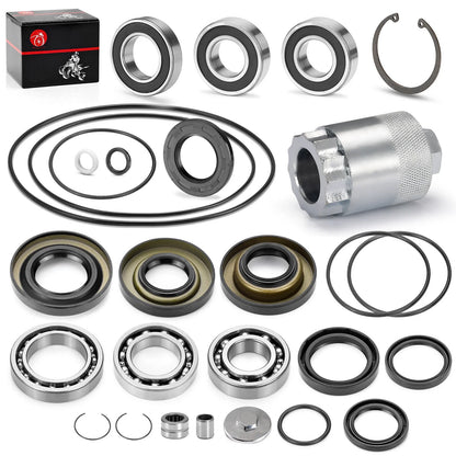 Rear Diff Bearing Seal Kit & Nut for Honda Rancher TRX350