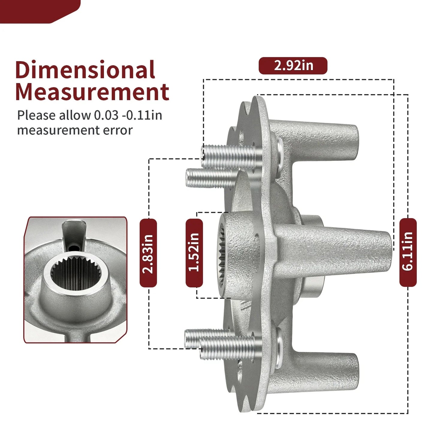 2x Hubs for Yamaha Kodiak/Bruin