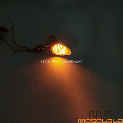 LED Motorcycle Bullet Turn Signal Lights for Harley Softail Iron 883/1200