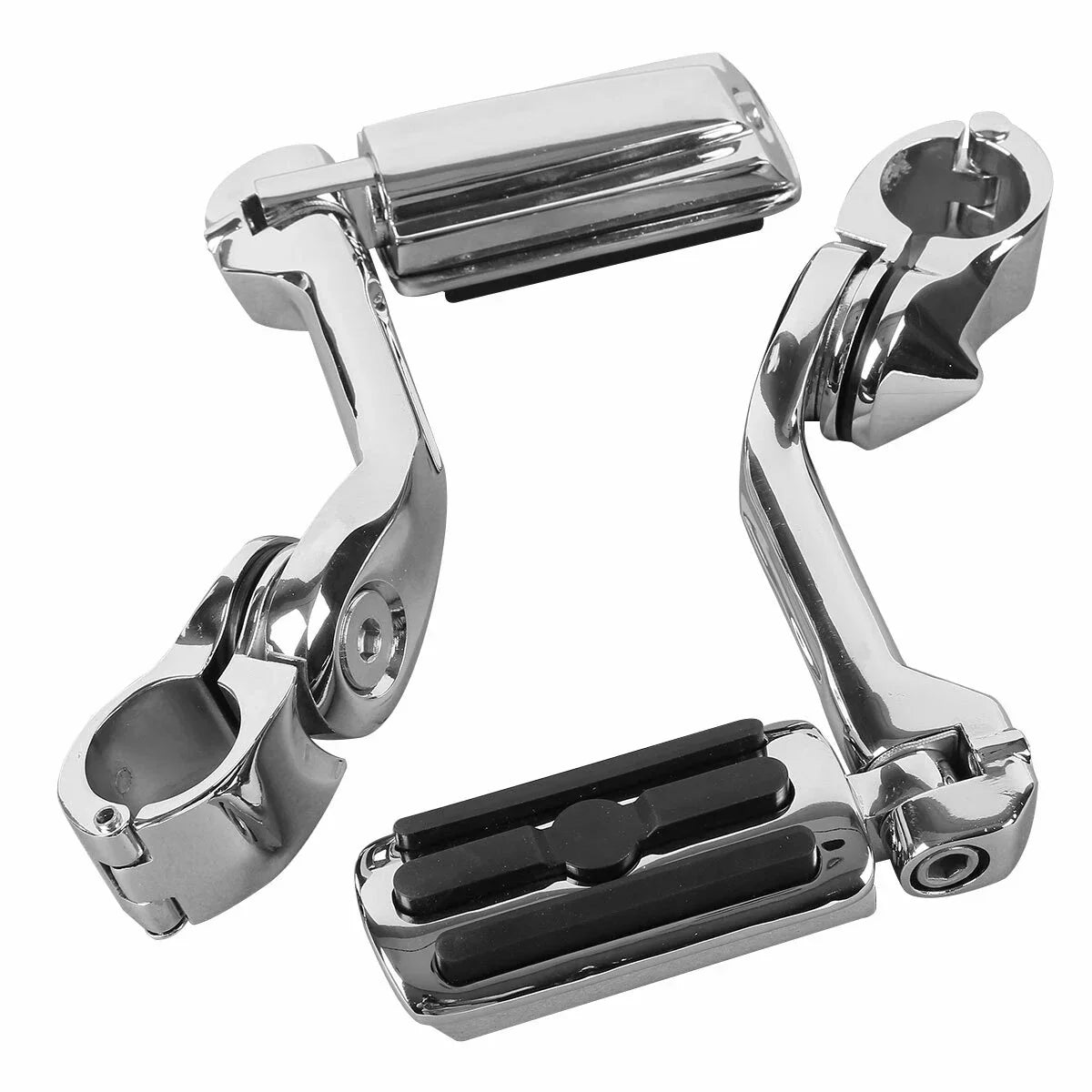 Mustache Engine Guard Crash Bar Footpegs for Harley Softail Deluxe (2000-2017)