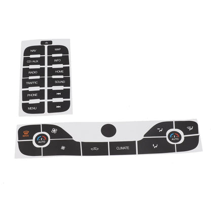 Radio + AC Button Repair Sticker for Ford S-Max (2011–2011)