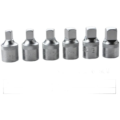 Square Drive Oil Pan Socket Wrench 6PC Set for Vehicle Engine Maintenance
