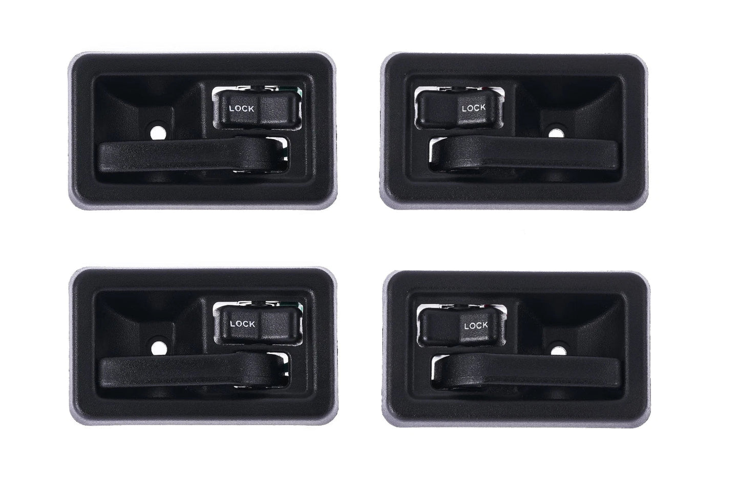 Inner Door Handle 4pcs Textured Black for Jeep Wrangler TJ (1997–2006)