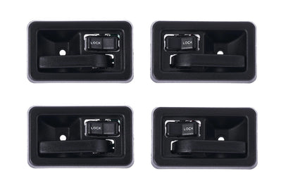 Inner Door Handle 4pcs Textured Black for Jeep Wrangler TJ (1997–2006)