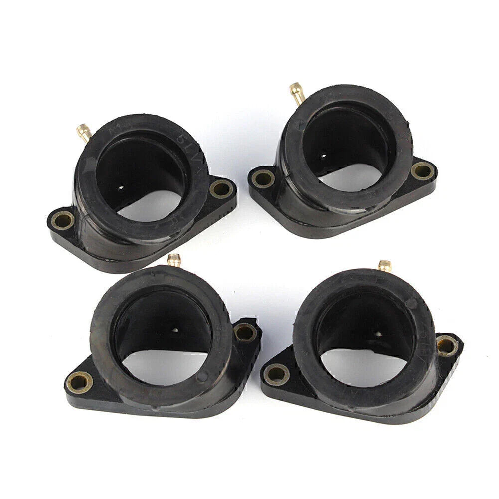 4PCS Carburetor Intake Manifold Boots for Yamaha FZS1000 FZ-1 (2001-2005)