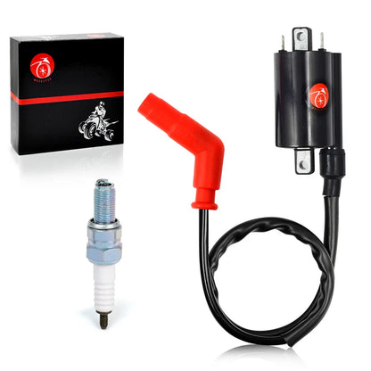 Ignition Coil & Relay Spark Plug for Yamaha Raptor 700 700R (2006–2018)