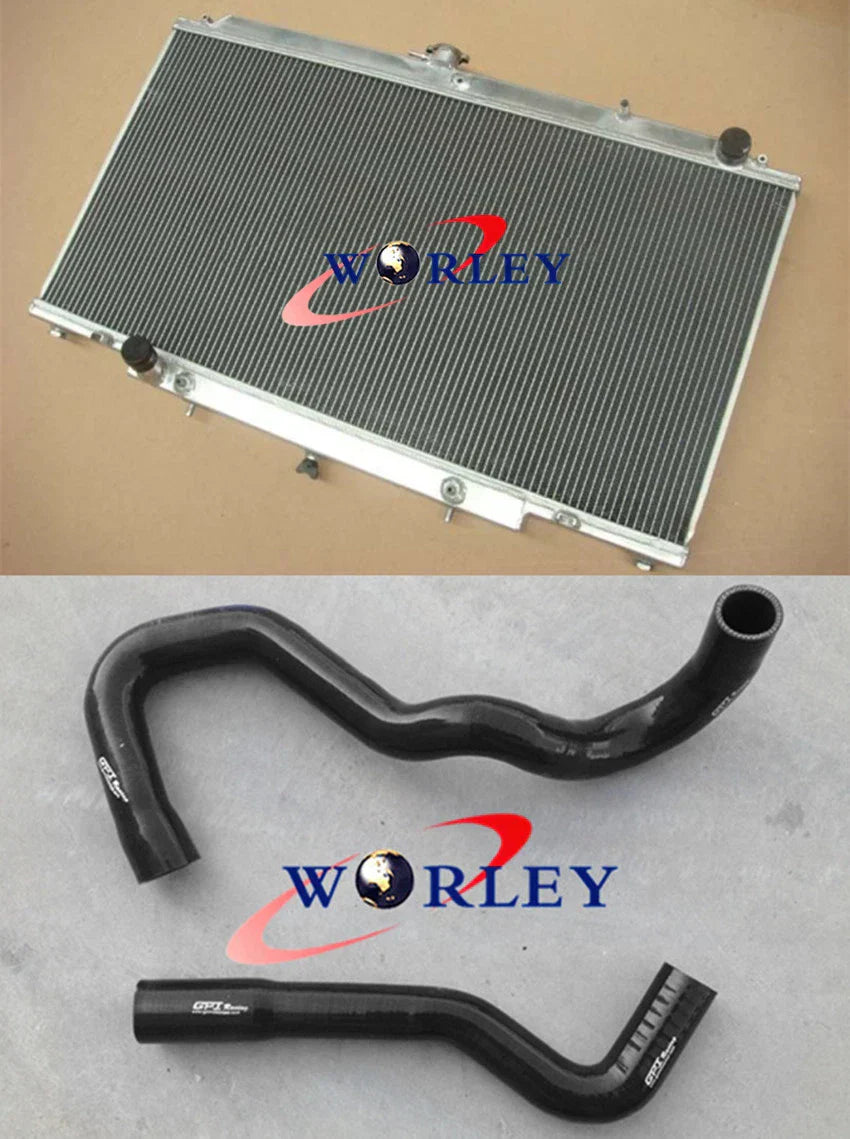 Aluminum Radiator + Hose for Nissan Patrol GU Y61 TD42 4.2L Diesel (12/97-On)