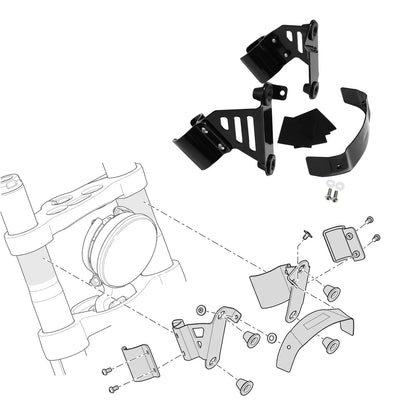 Fairings Windshield Bracket for Harley FXBB FXLR FXST (2018-2023)