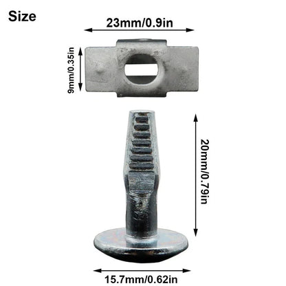 10 x Engine Undertray Cover Screws for Citroen C2 C3 (2003-2010)