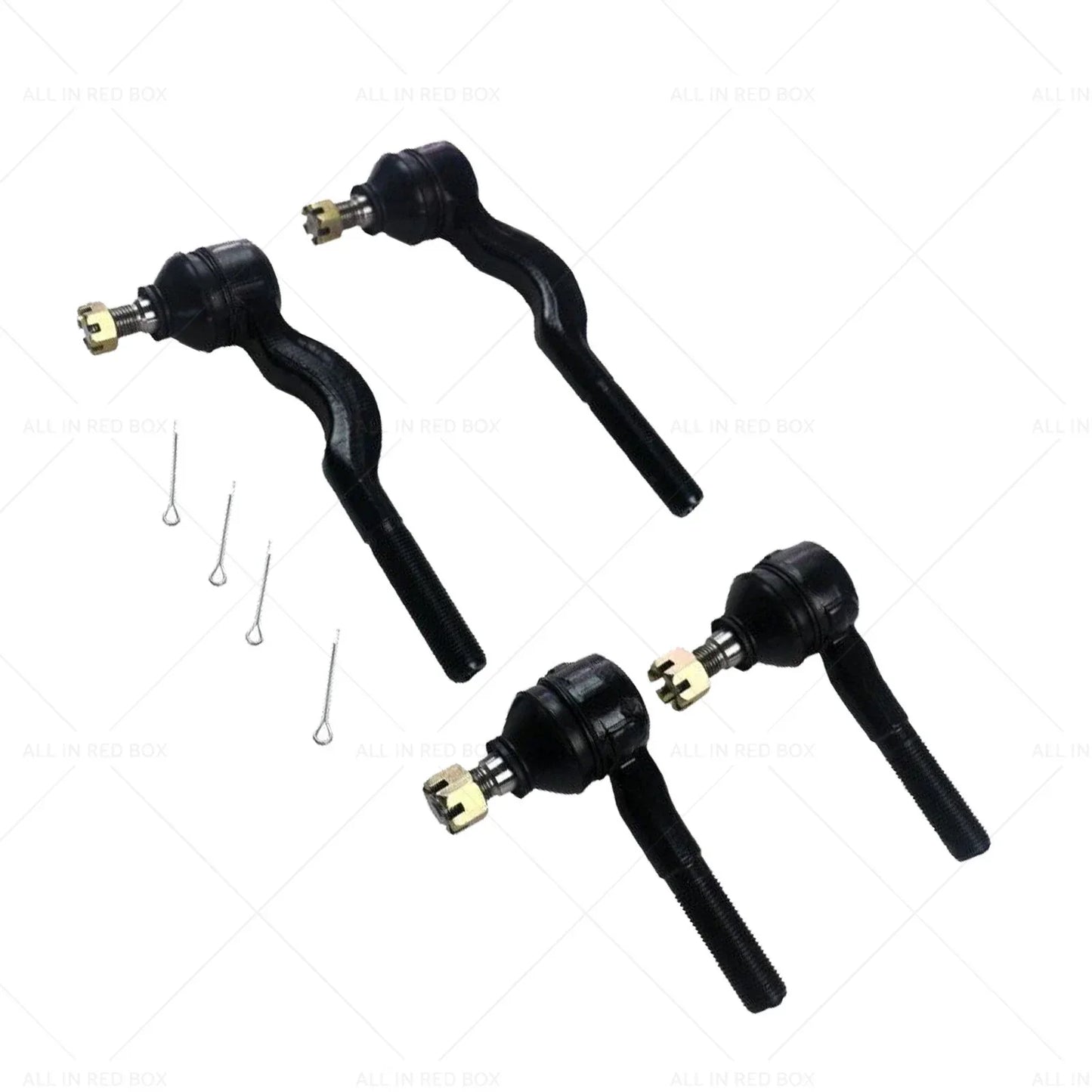 4pcs Inner Outer Tie Rod Ends for Mitsubishi Triton MK 1996-2006