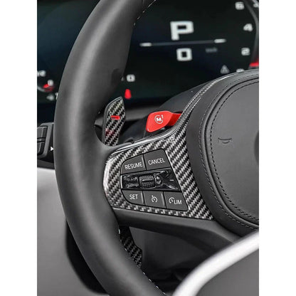 Carbon Fiber Steering Wheel Paddle Shifters for BMW G20 M3 M4 G80 G82 M340i