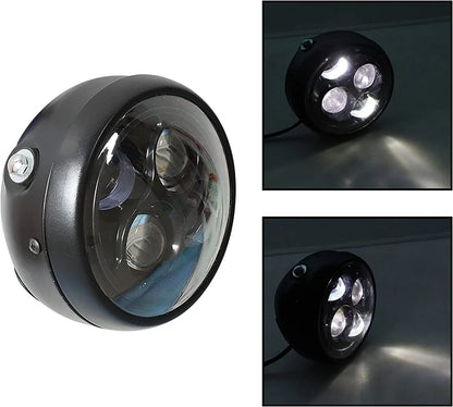 6.3" Retro Vintage White LED Headlight for Honda CG125