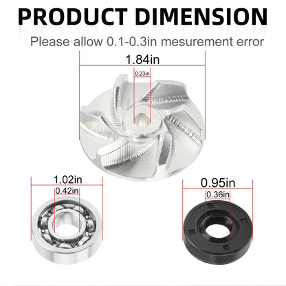 Water Pump Impeller Bearing Gasket Kit for Polaris Sportsman 400 (1993–1996)