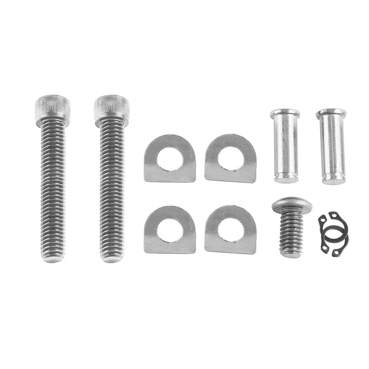 Chrome Passenger Foot Pegs Mount Clevis Kit for Harley Softail Slim (2012-2017)