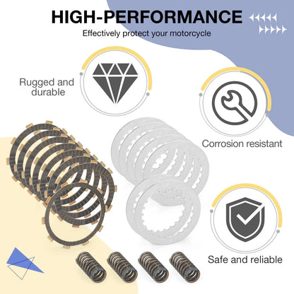 Clutch Friction Steel Plates Kit for Honda Shadow Spirit 750 (2007–2014)