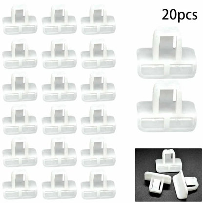 20 pcs Front Bumper Cover Clip Retainer for Vehicle White